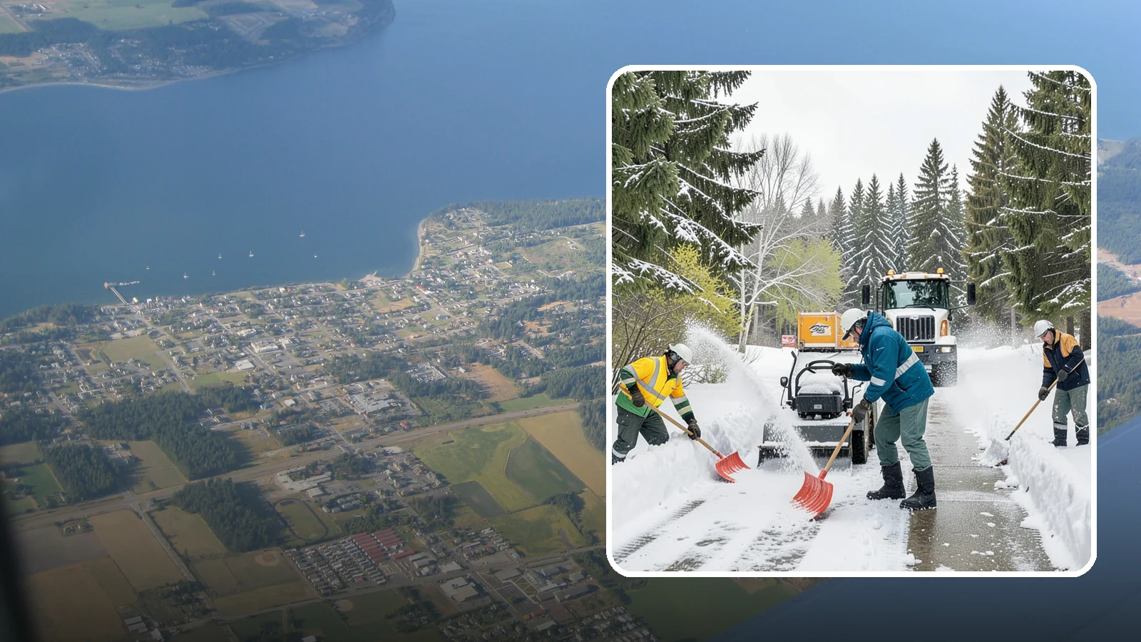 Emergency Shoveling in Coupeville, Island County, WA - We send crews out on demand across Western Washington to hand-clear walkways, entrances, and steps when snow needs to be gone...