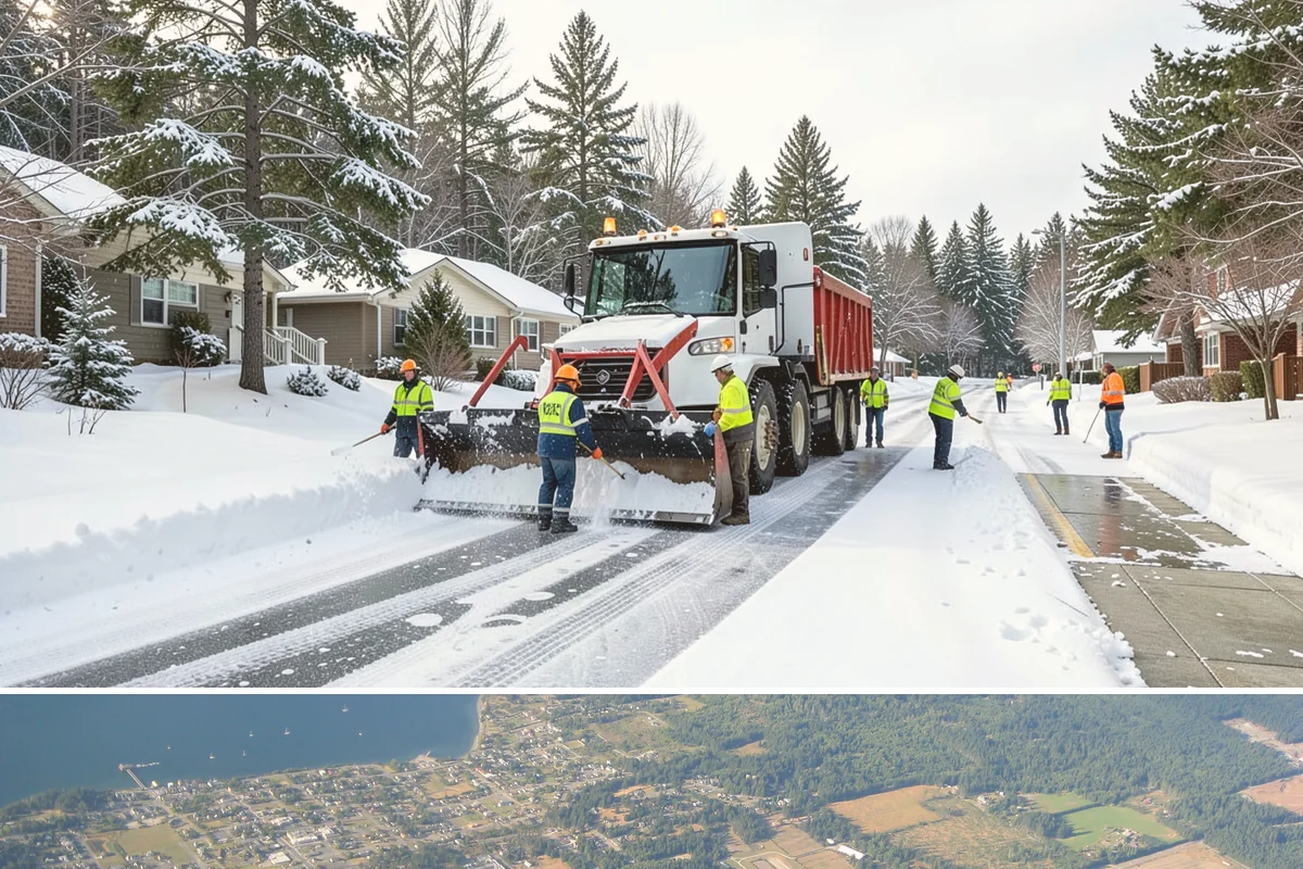 Emergency Shoveling in Coupeville, Island County, WA - Emergency shoveling is on call all winter, from the first lowland snowfall in late fall through early spring.