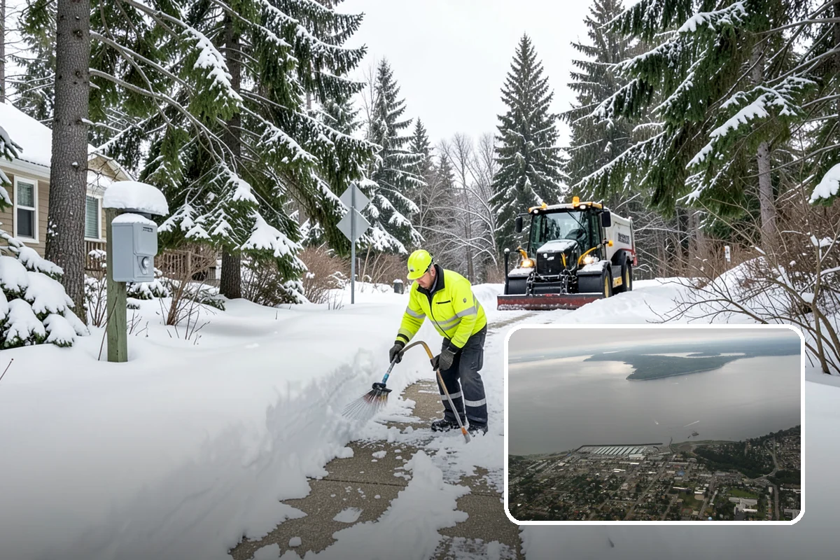 Emergency Shoveling in Des Moines, King County, WA - On-demand crews for areas a plow cannot reach