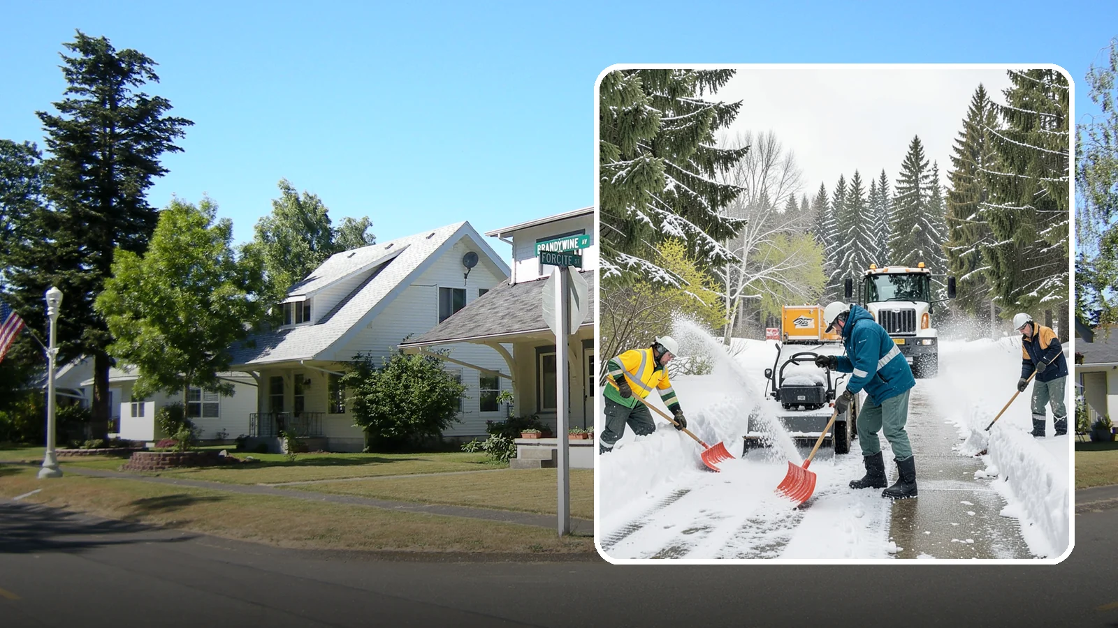 Emergency Shoveling in DuPont, Pierce County, WA - We send crews out on demand across Western Washington to hand-clear walkways, entrances, and steps when snow needs to be gone...