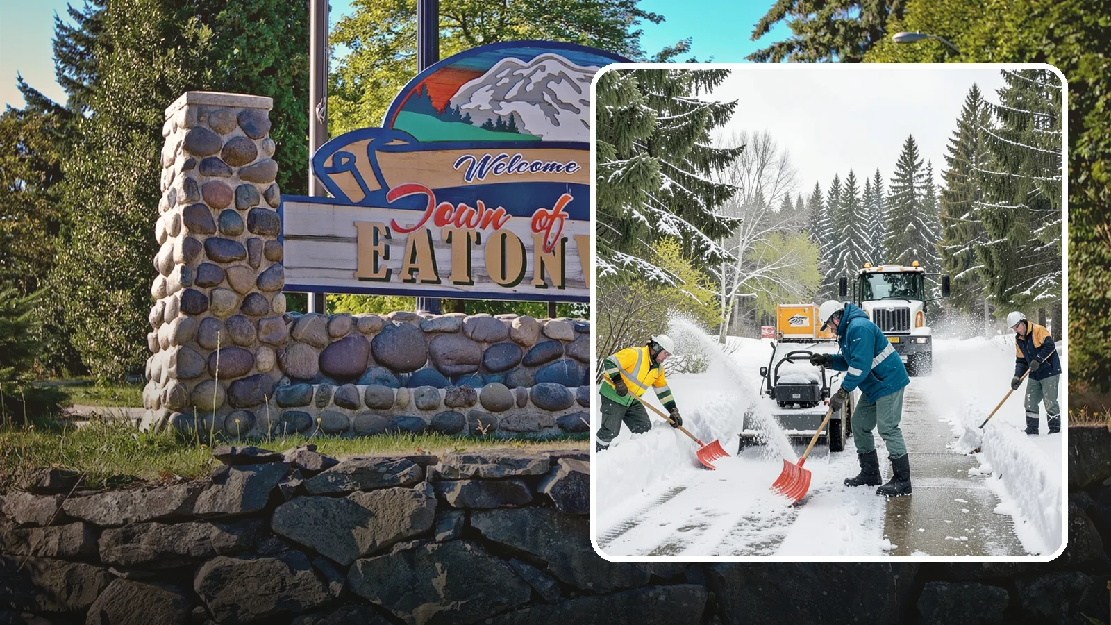 Emergency Shoveling in Eatonville, Pierce County, WA - We send crews out on demand across Western Washington to hand-clear walkways, entrances, and steps when snow needs to be gone...