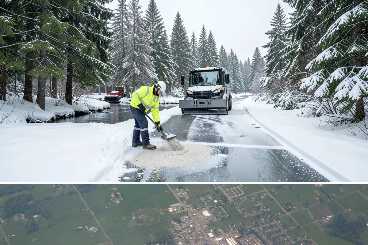 Emergency Shoveling in Enumclaw, King County, WA - Emergency shoveling is on call all winter, from the first lowland snowfall in late fall through early spring.