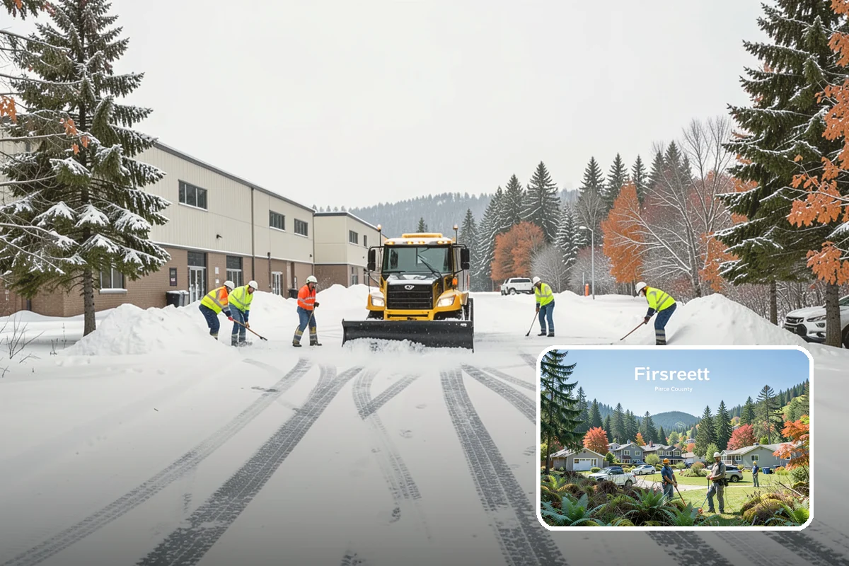 Emergency Shoveling in Fircrest, Pierce County, WA - On-demand crews for areas a plow cannot reach