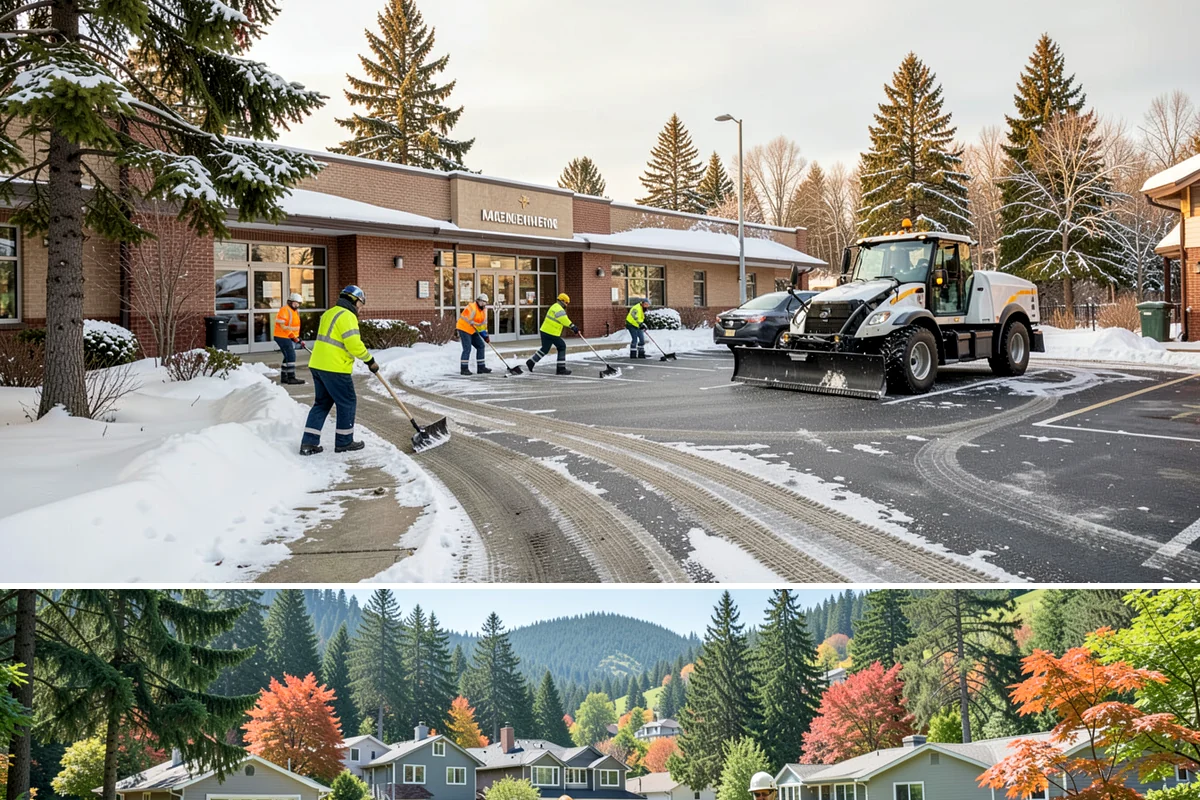 Emergency Shoveling in Fircrest, Pierce County, WA - Emergency shoveling is on call all winter, from the first lowland snowfall in late fall through early spring.