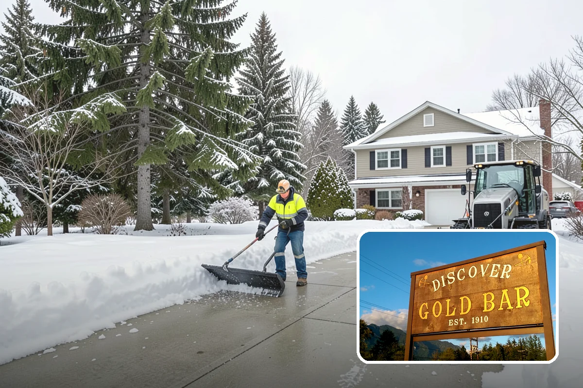 Emergency Shoveling in Gold Bar, Snohomish County, WA - On-demand crews for areas a plow cannot reach
