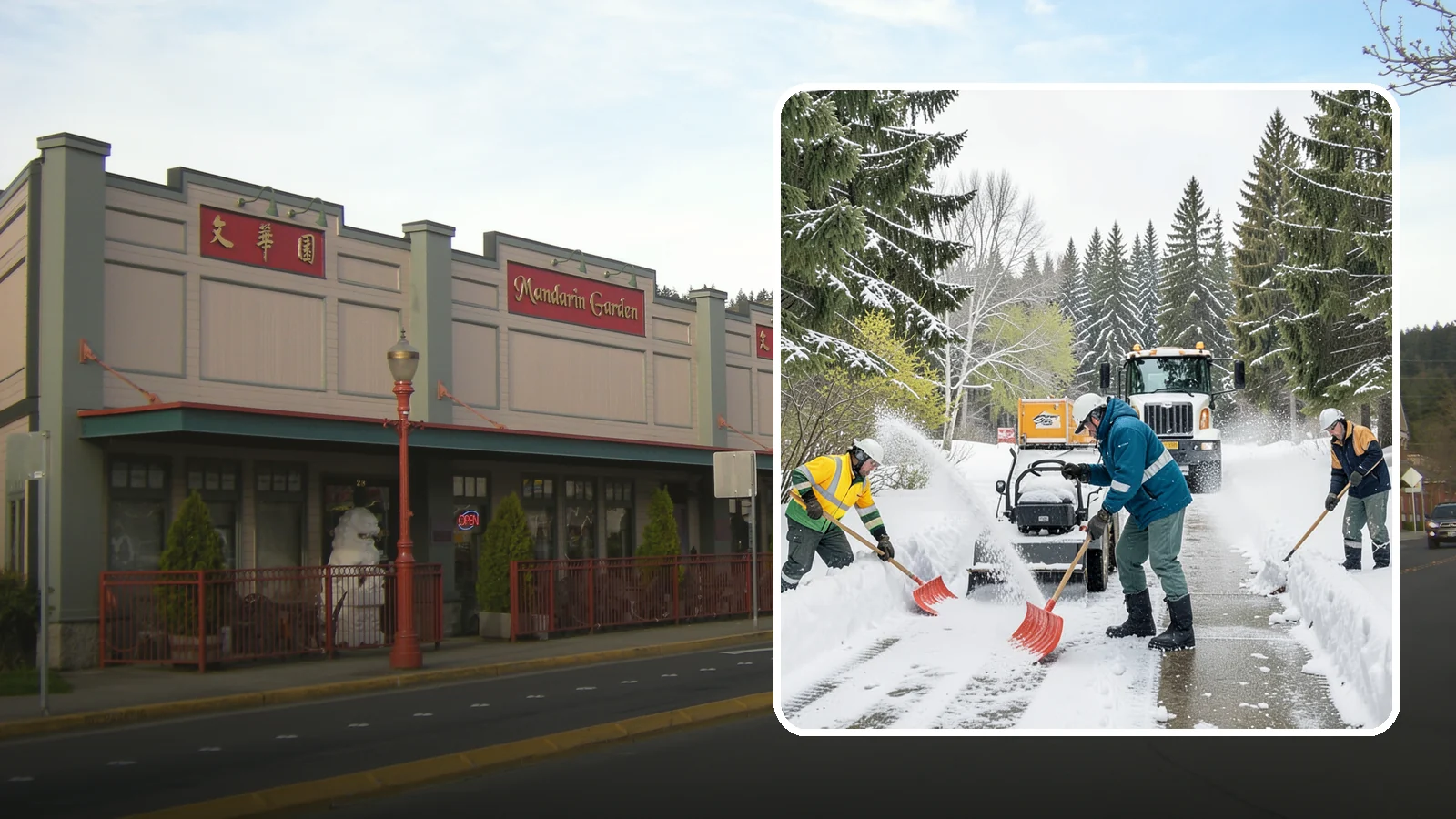 Emergency Shoveling in Issaquah, King County, WA - We send crews out on demand across Western Washington to hand-clear walkways, entrances, and steps when snow needs to be gone...
