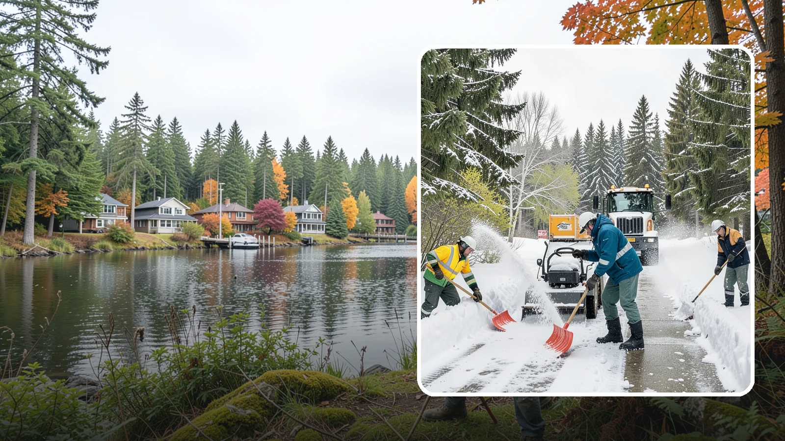 Emergency Shoveling in La Conner, Skagit County, WA - We send crews out on demand across Western Washington to hand-clear walkways, entrances, and steps when snow needs to be gone...