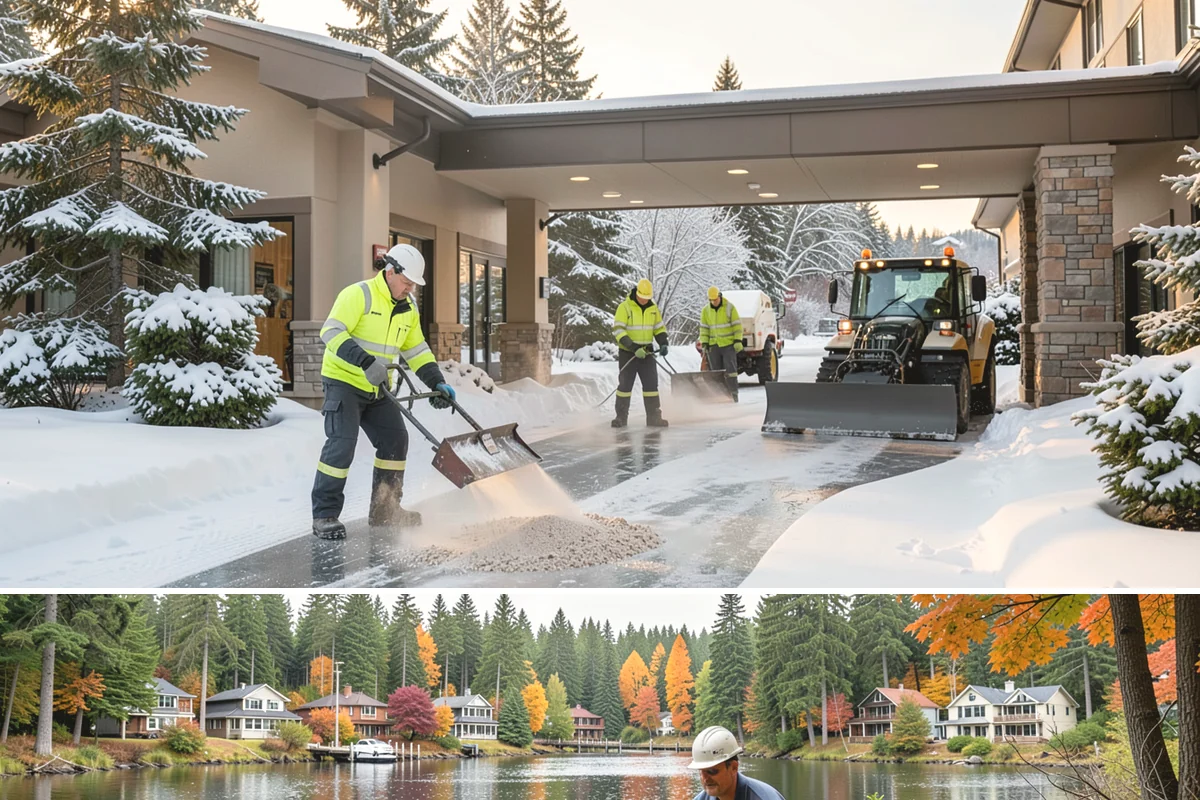Emergency Shoveling in La Conner, Skagit County, WA - Emergency shoveling is on call all winter, from the first lowland snowfall in late fall through early spring.