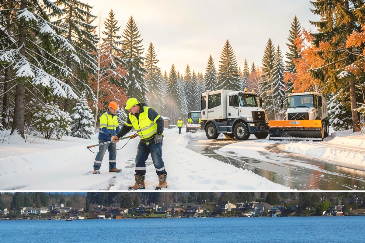 Emergency Shoveling in Lake Stevens, Snohomish County, WA - Emergency shoveling is on call all winter, from the first lowland snowfall in late fall through early spring.