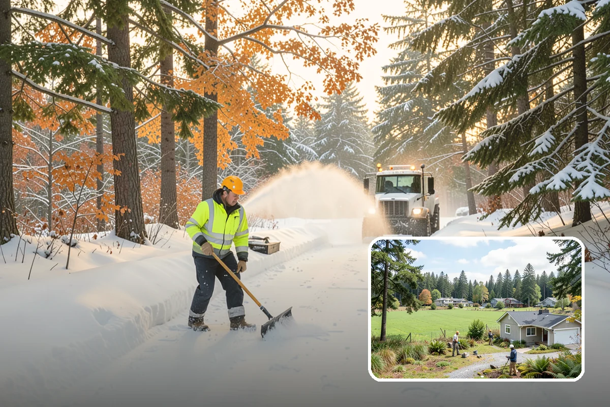 Emergency Shoveling in Lyman, Skagit County, WA - On-demand crews for areas a plow cannot reach