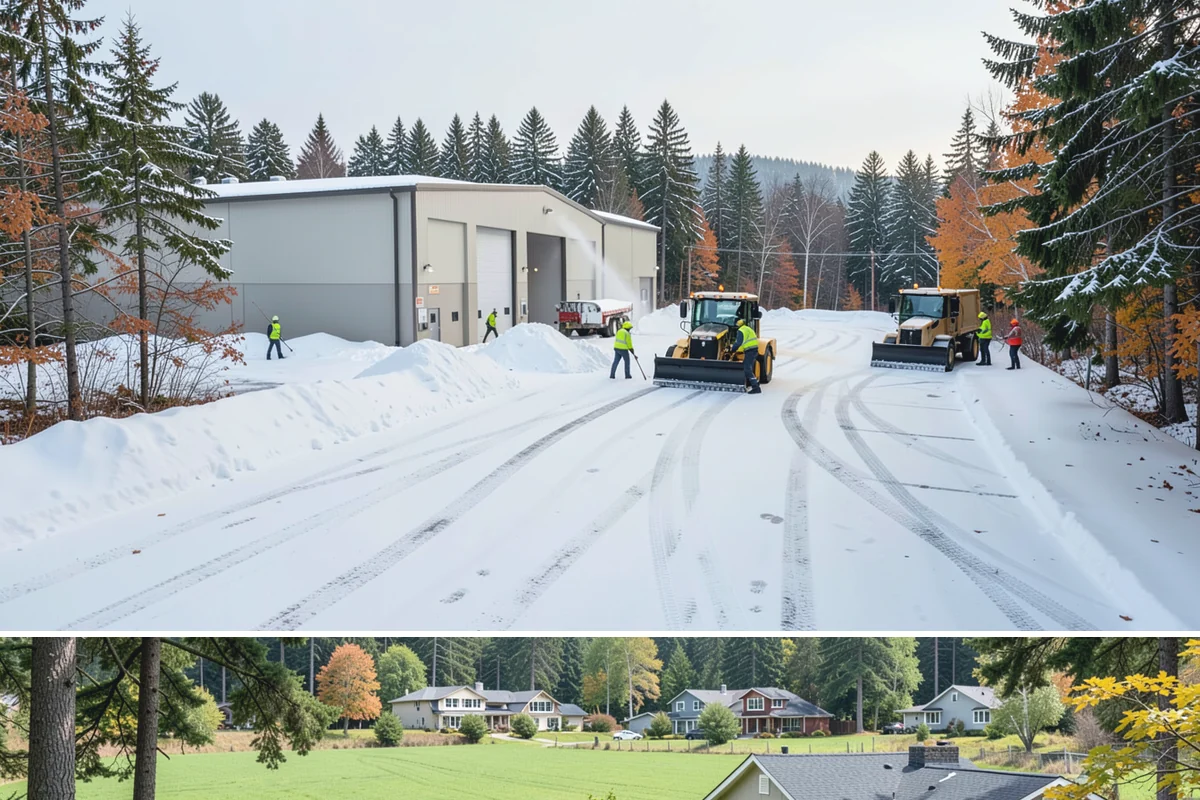 Emergency Shoveling in Lyman, Skagit County, WA - Emergency shoveling is on call all winter, from the first lowland snowfall in late fall through early spring.