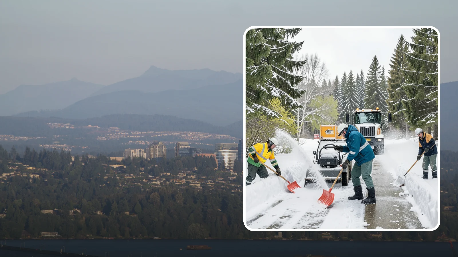 Emergency Shoveling in Medina, King County, WA - We send crews out on demand across Western Washington to hand-clear walkways, entrances, and steps when snow needs to be gone...