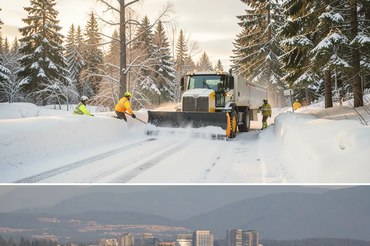 Emergency Shoveling in Medina, King County, WA - Emergency shoveling is on call all winter, from the first lowland snowfall in late fall through early spring.