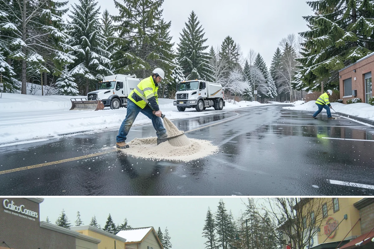 Emergency Shoveling in Mill Creek, Snohomish County, WA - Emergency shoveling is on call all winter, from the first lowland snowfall in late fall through early spring.