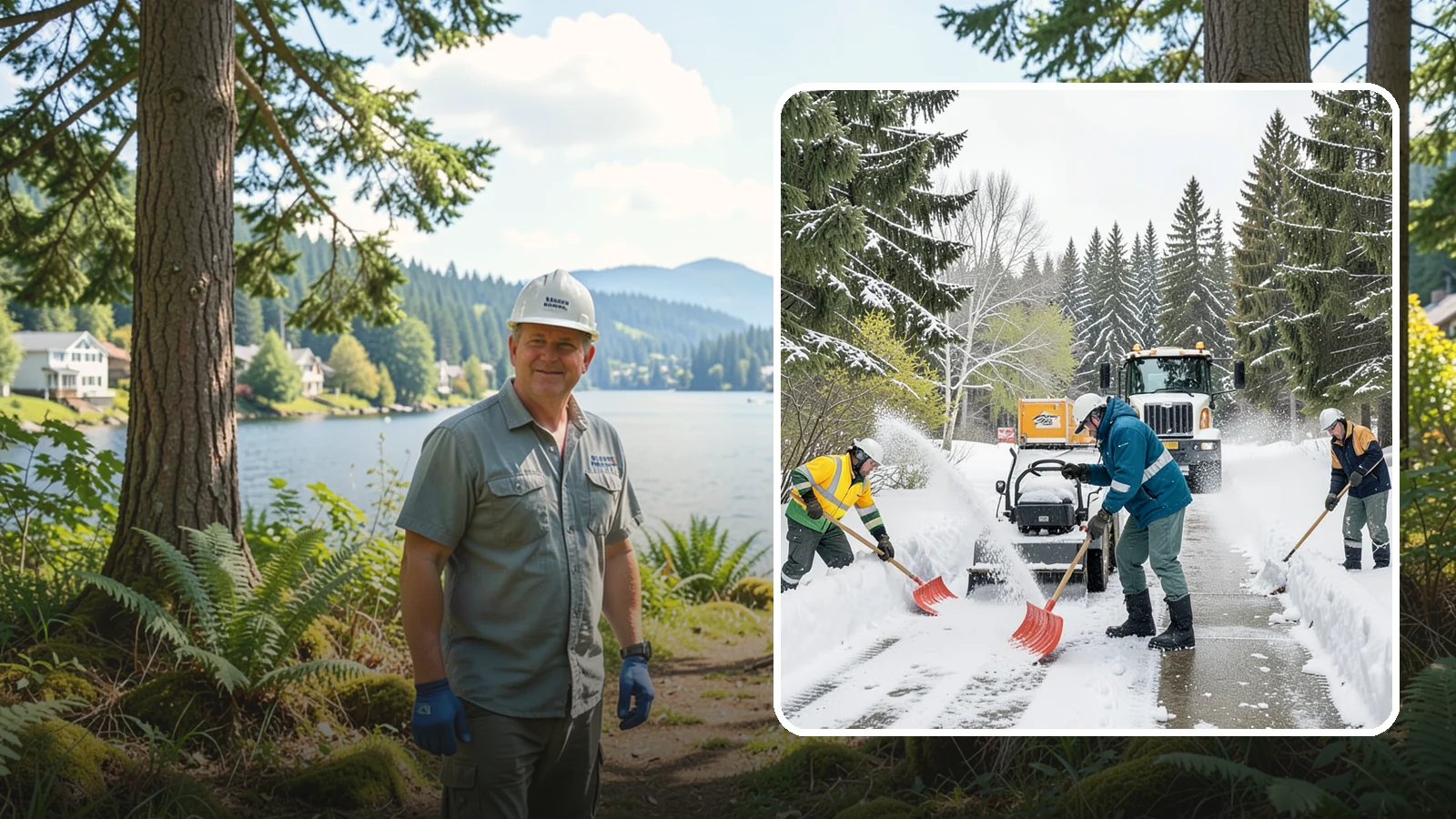 Emergency Shoveling in Milton, King County, WA - We send crews out on demand across Western Washington to hand-clear walkways, entrances, and steps when snow needs to be gone...