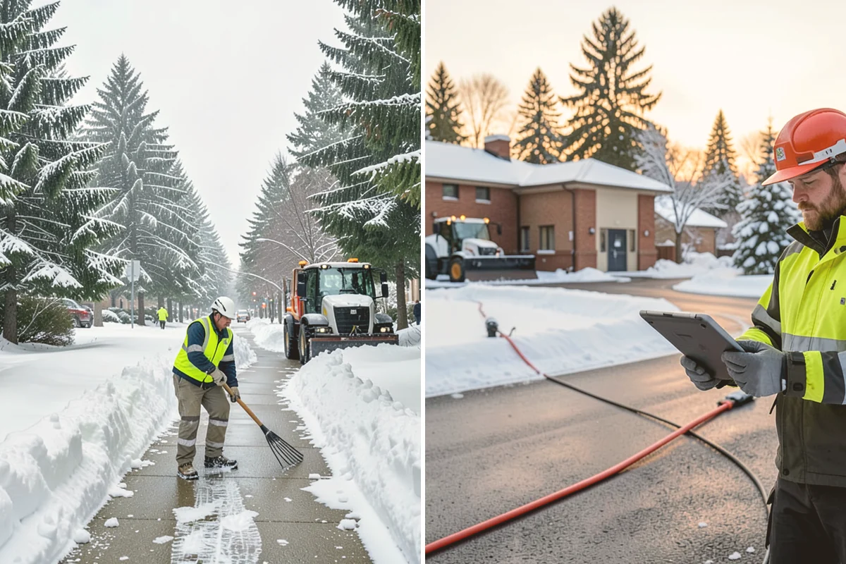 Emergency Shoveling in Milton, King County, WA - Confirm the property and priority areas by phone