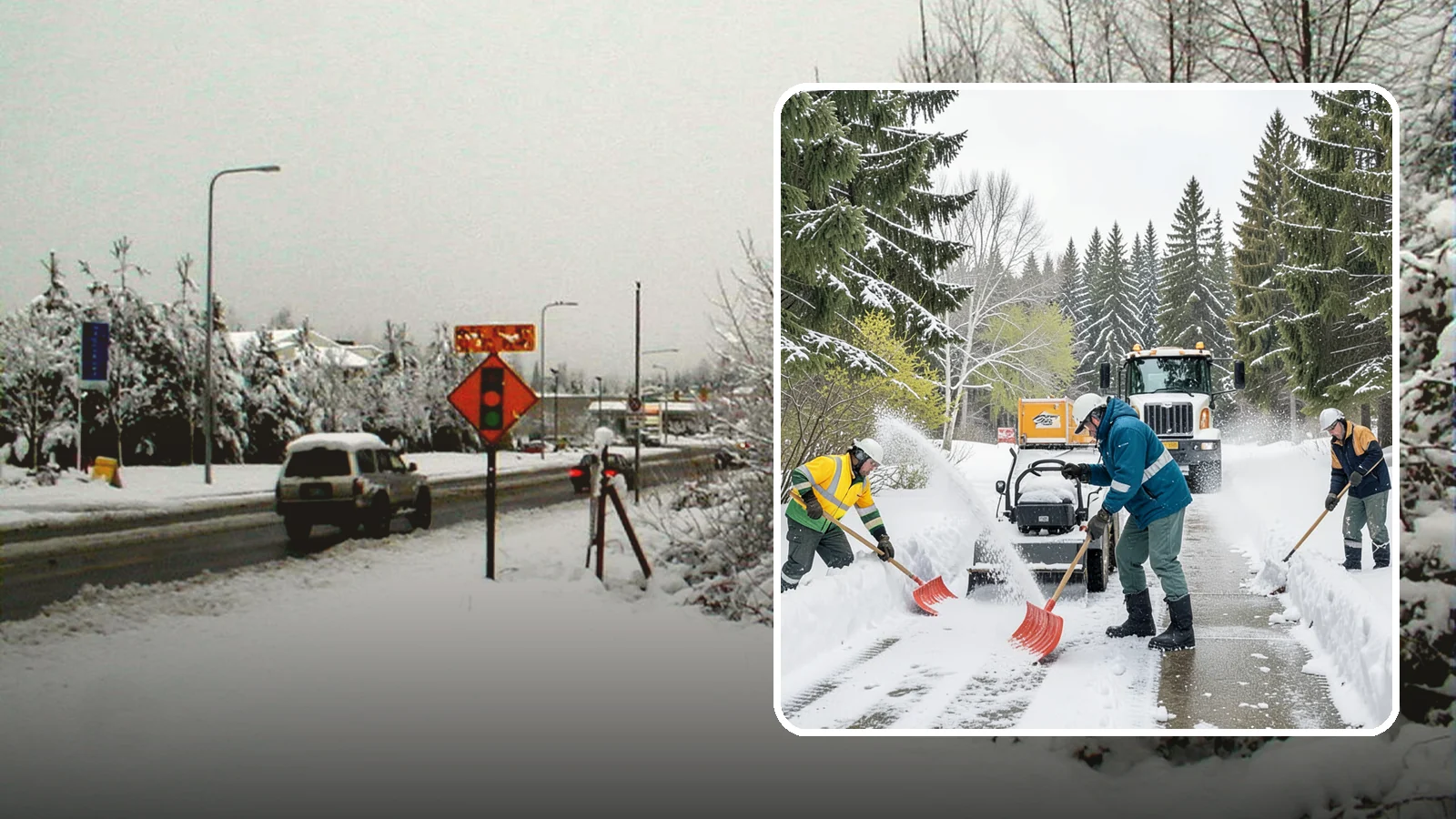 Emergency Shoveling in Newcastle, King County, WA - We send crews out on demand across Western Washington to hand-clear walkways, entrances, and steps when snow needs to be gone...