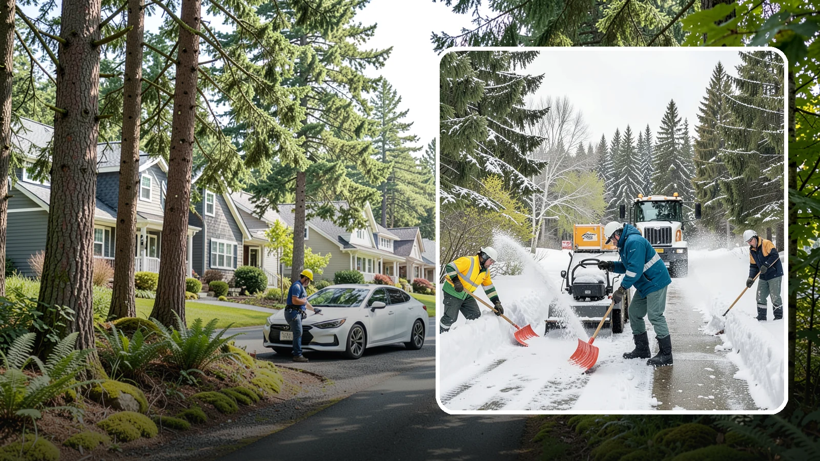 Emergency Shoveling in Normandy Park, King County, WA - We send crews out on demand across Western Washington to hand-clear walkways, entrances, and steps when snow needs to be gone...