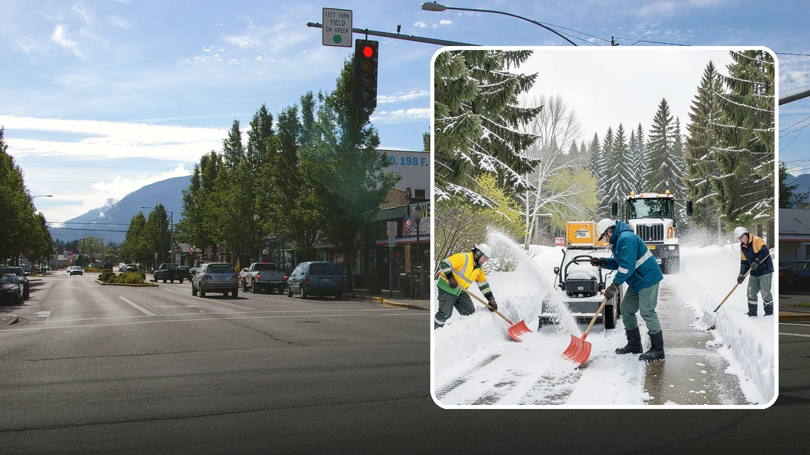 Emergency Shoveling in North Bend, King County, WA - We send crews out on demand across Western Washington to hand-clear walkways, entrances, and steps when snow needs to be gone...