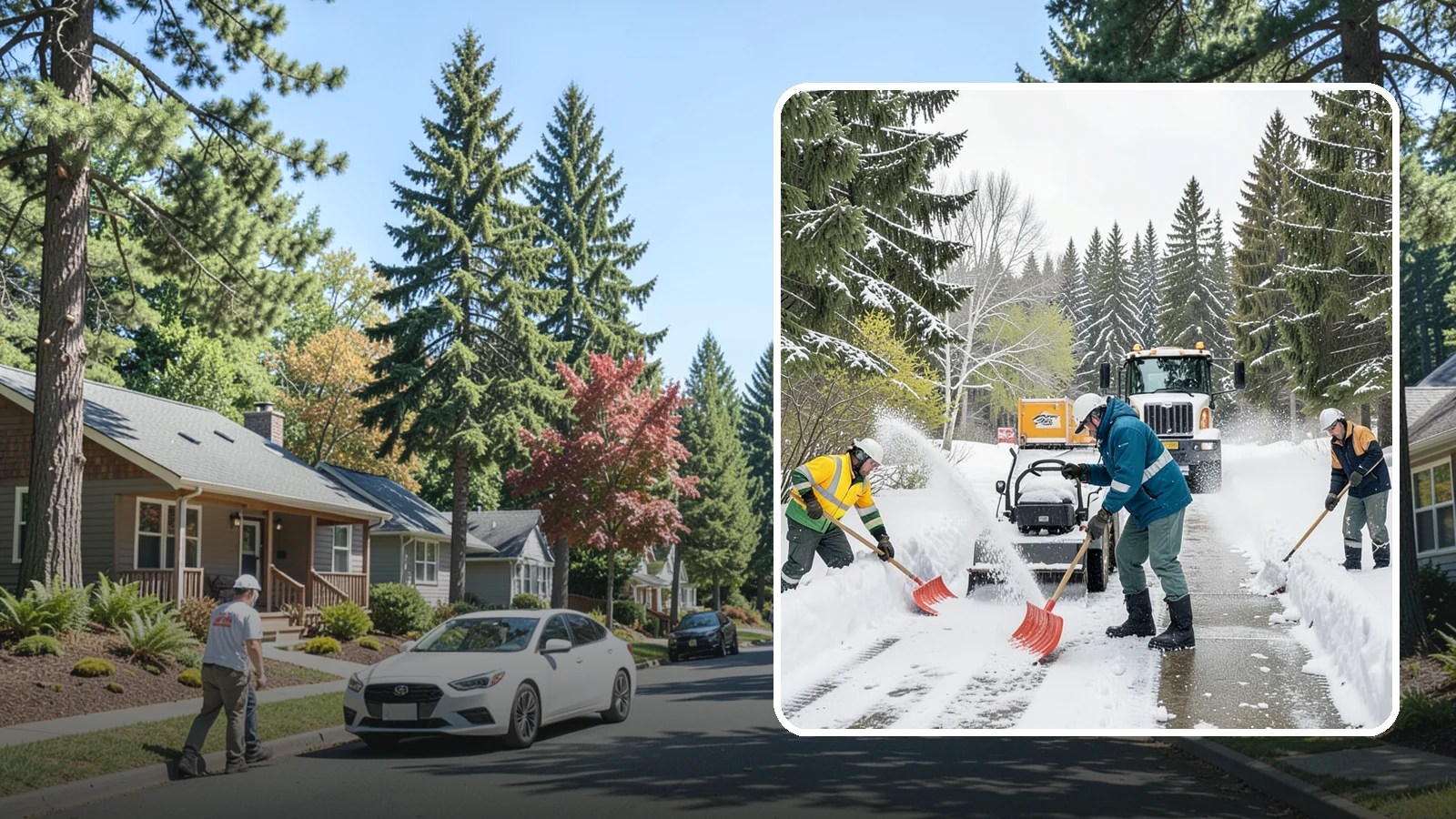 Emergency Shoveling in Orting, Pierce County, WA - We send crews out on demand across Western Washington to hand-clear walkways, entrances, and steps when snow needs to be gone...