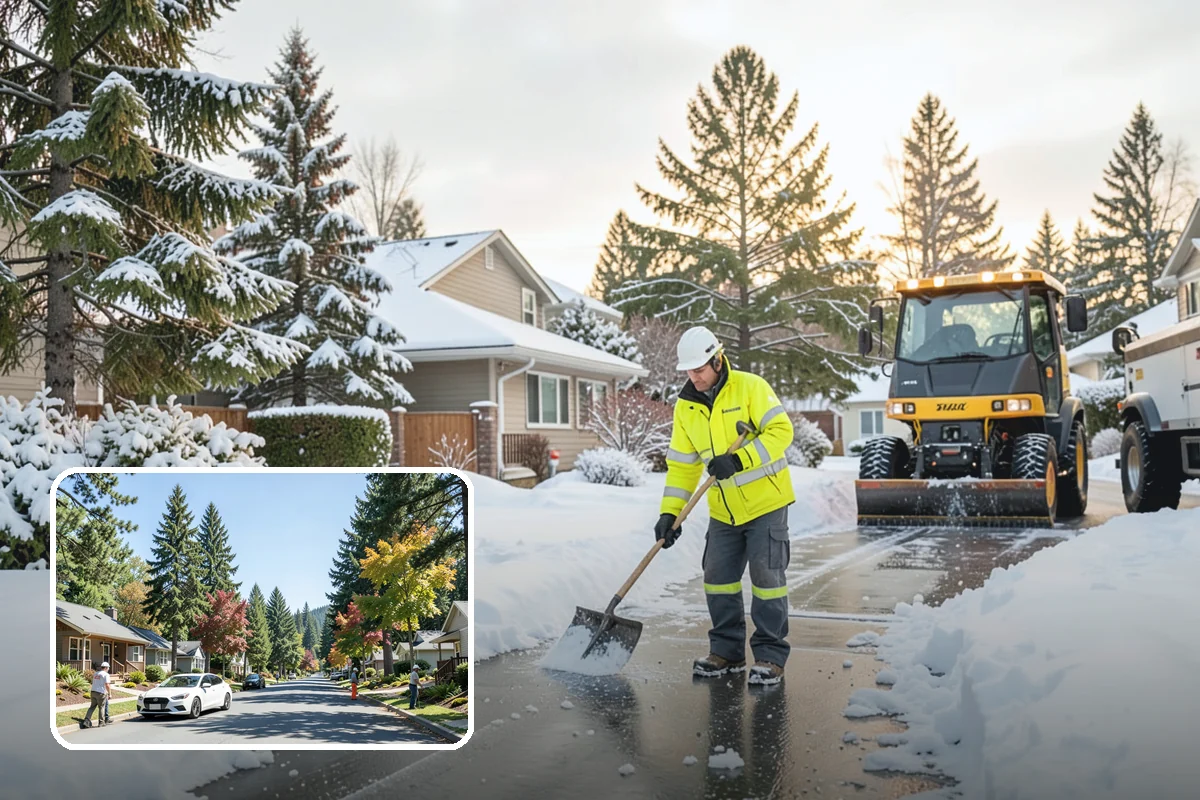 Emergency Shoveling in Orting, Pierce County, WA - On-demand crews for areas a plow cannot reach