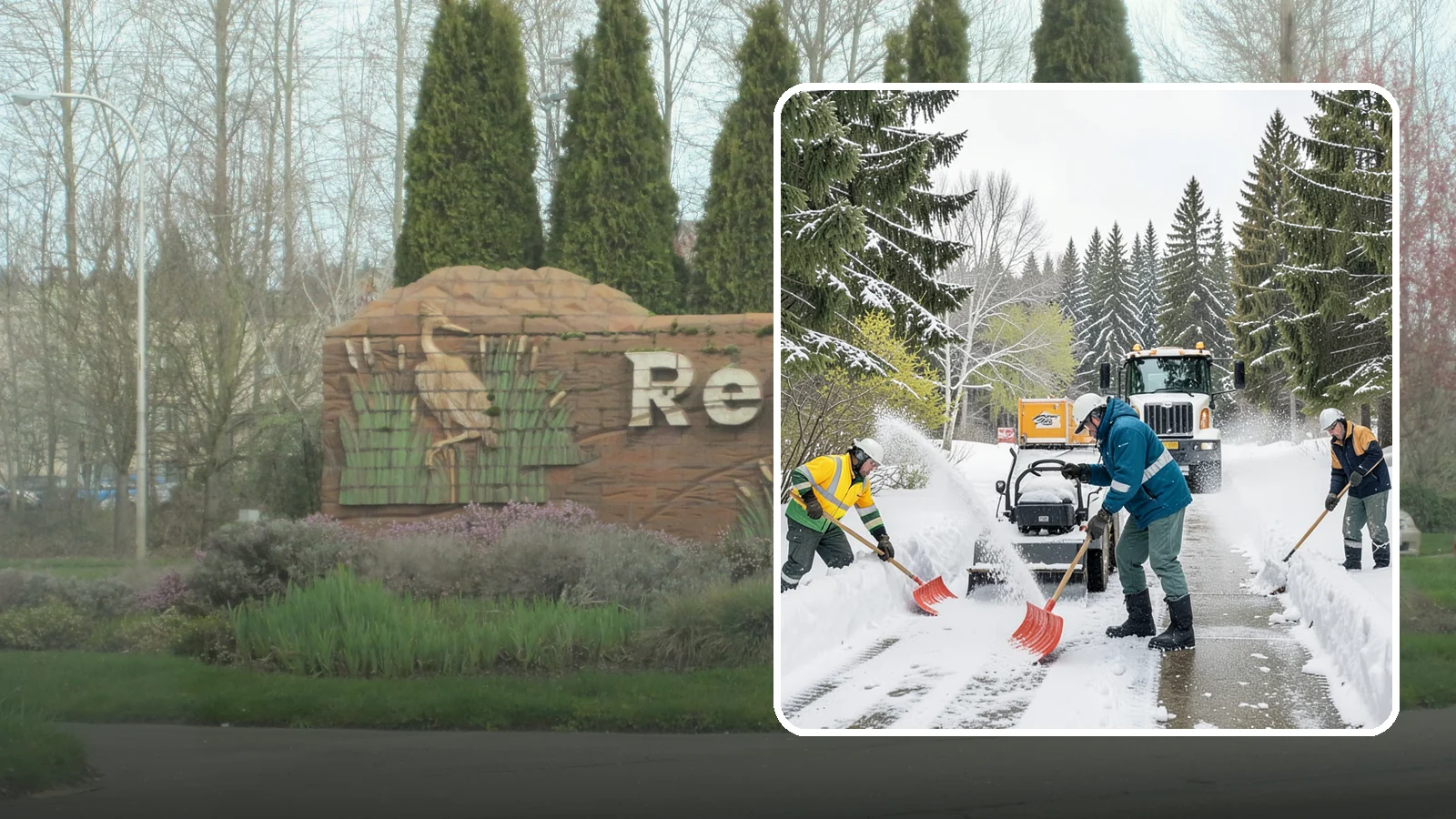 Emergency Shoveling in Renton, King County, WA - We send crews out on demand across Western Washington to hand-clear walkways, entrances, and steps when snow needs to be gone...