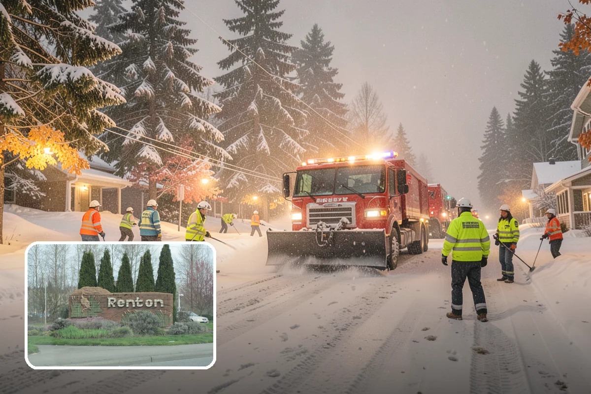 Emergency Shoveling in Renton, King County, WA - On-demand crews for areas a plow cannot reach