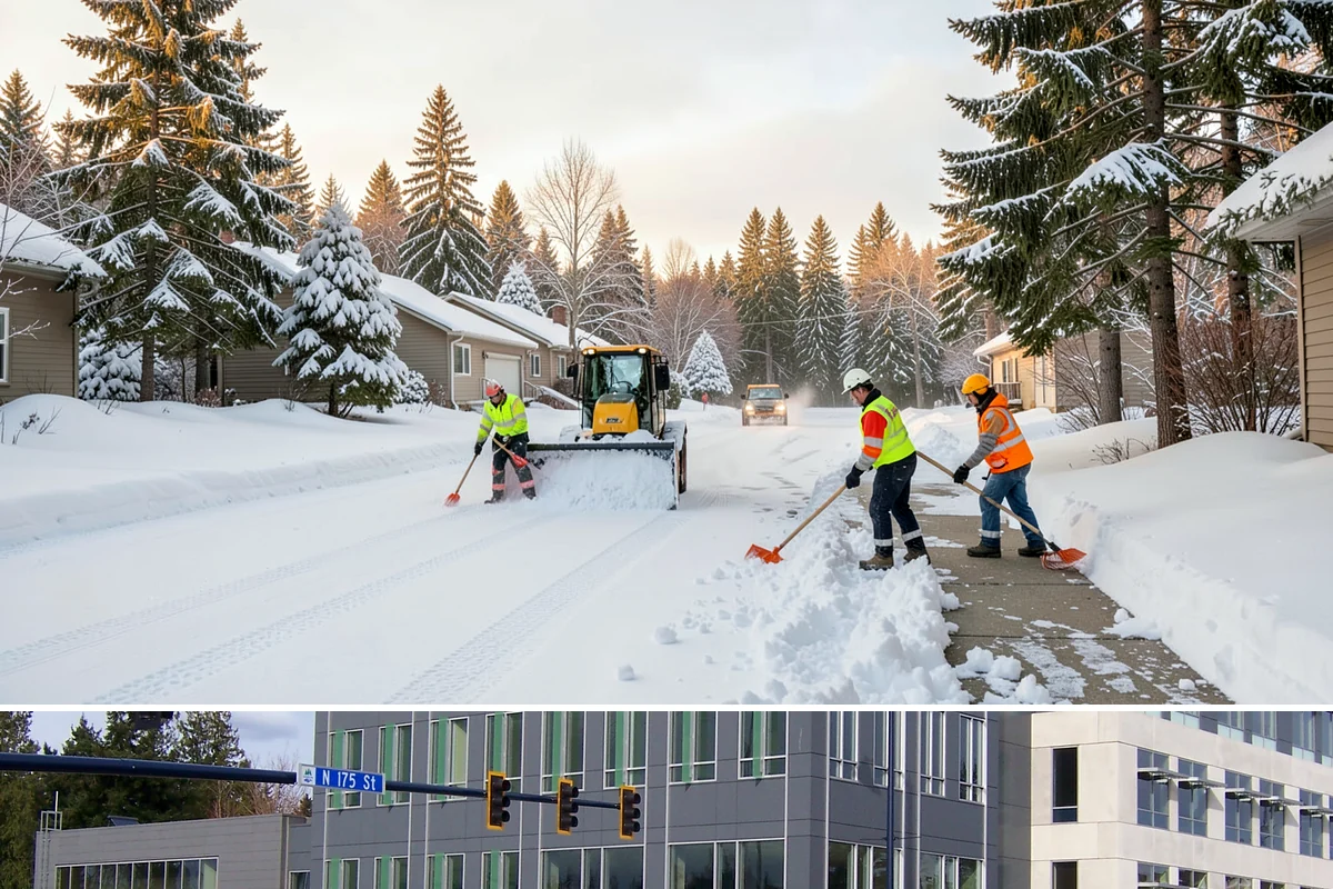 Emergency Shoveling in Shoreline, King County, WA - Emergency shoveling is on call all winter, from the first lowland snowfall in late fall through early spring.