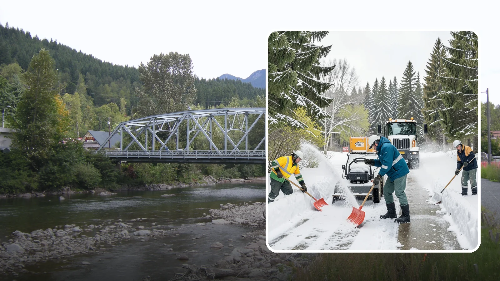 Emergency Shoveling in Skykomish, King County, WA - We send crews out on demand across Western Washington to hand-clear walkways, entrances, and steps when snow needs to be gone...