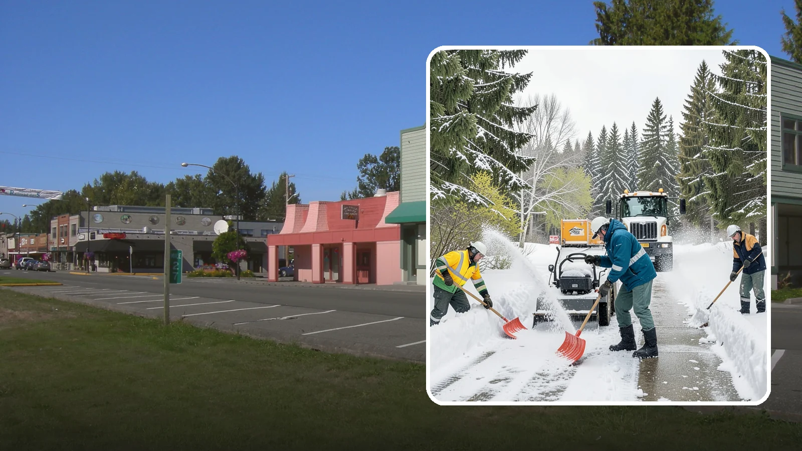 Emergency Shoveling in Snoqualmie, King County, WA - We send crews out on demand across Western Washington to hand-clear walkways, entrances, and steps when snow needs to be gone...
