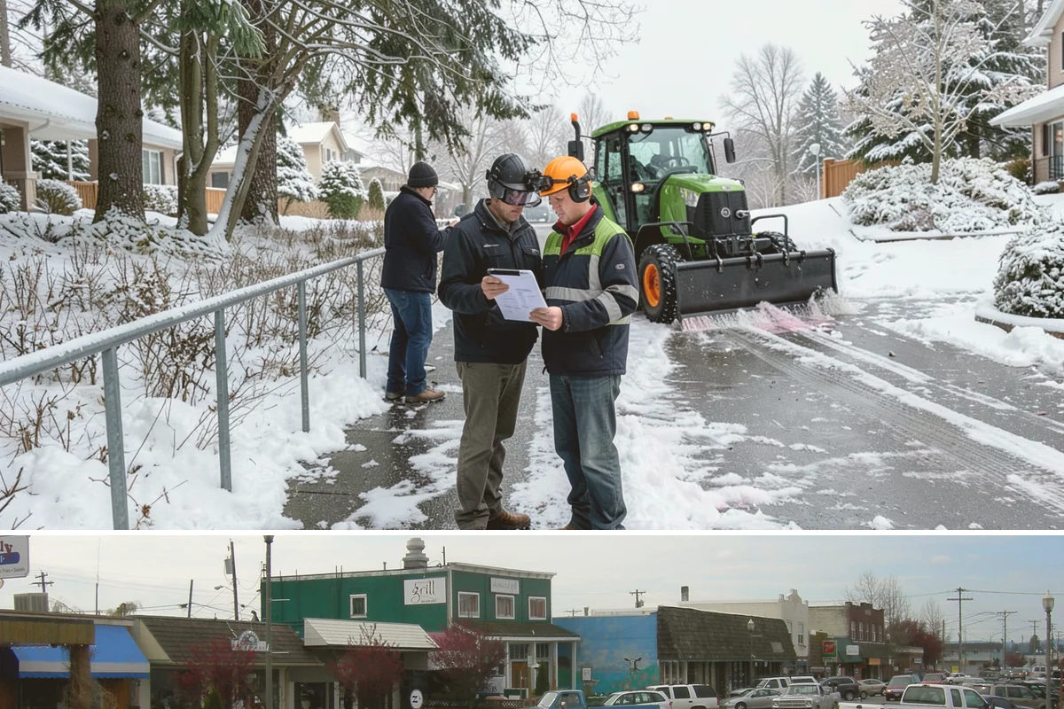 Emergency Shoveling in Stanwood, Snohomish County, WA - Emergency shoveling is on call all winter, from the first lowland snowfall in late fall through early spring.