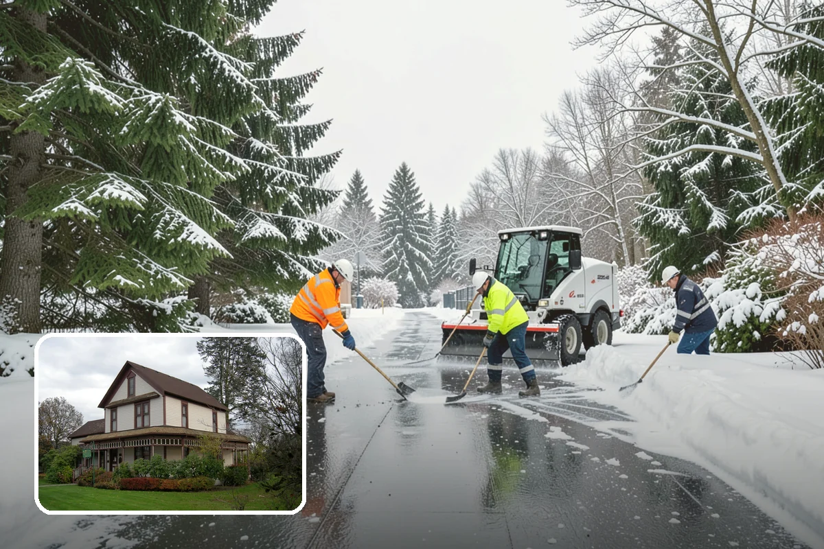 Emergency Shoveling in Sumner, Pierce County, WA - On-demand crews for areas a plow cannot reach