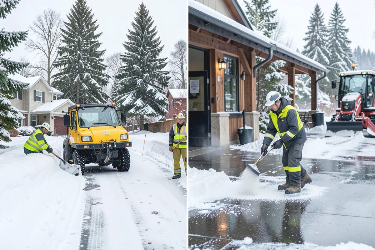 Emergency Shoveling in Woodinville, King County, WA - Confirm the property and priority areas by phone