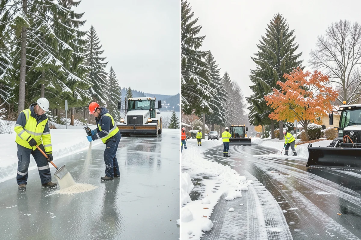 Emergency Sidewalk Clearing in Algona, King County, WA - Confirm the sidewalk sections and compliance requirements