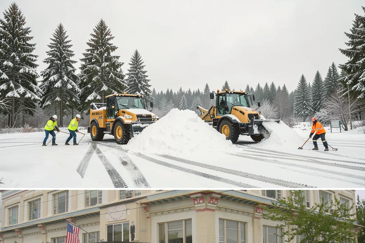 Emergency Sidewalk Clearing in Anacortes, Skagit County, WA - Emergency sidewalk clearing is available throughout winter whenever a storm threatens compliance and pedestrian safety.