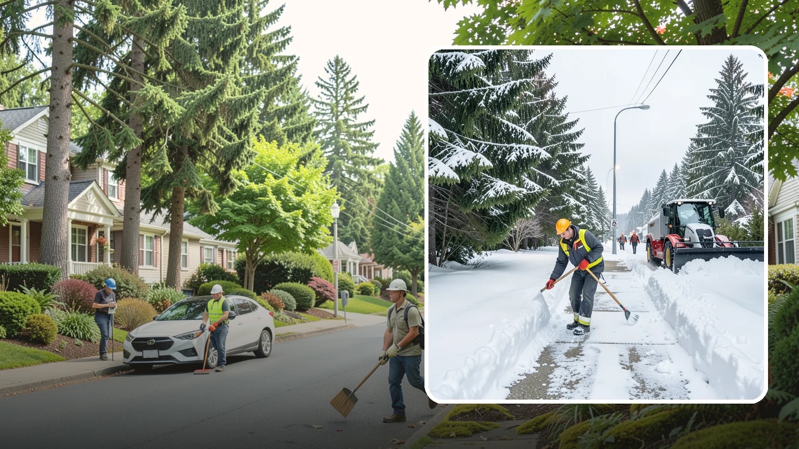 Emergency Sidewalk Clearing in Beaux Arts Village, King County, WA - We clear public and private sidewalks across Western Washington on demand so pedestrians stay safe and your property stays...