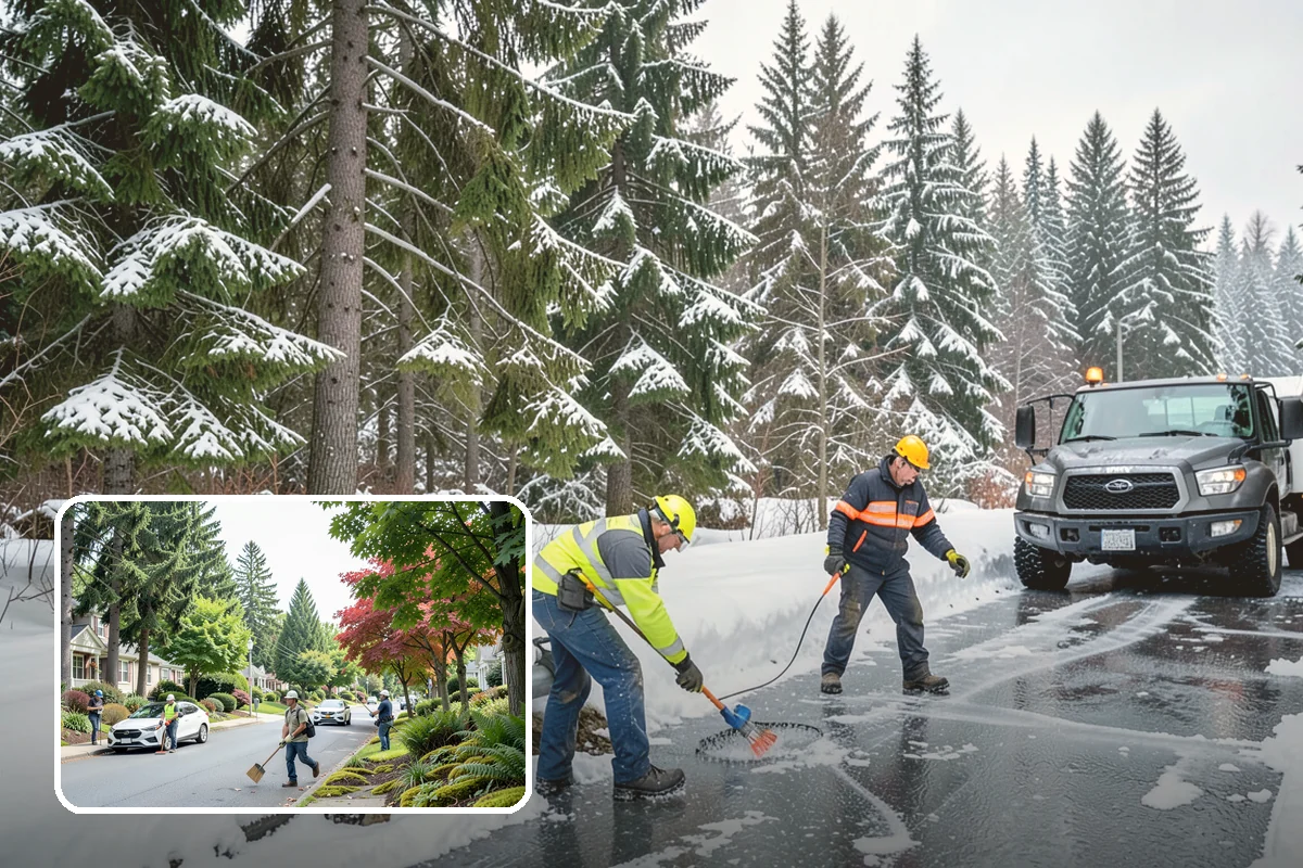 Emergency Sidewalk Clearing in Beaux Arts Village, King County, WA - Rapid clearing to meet local sidewalk ordinances