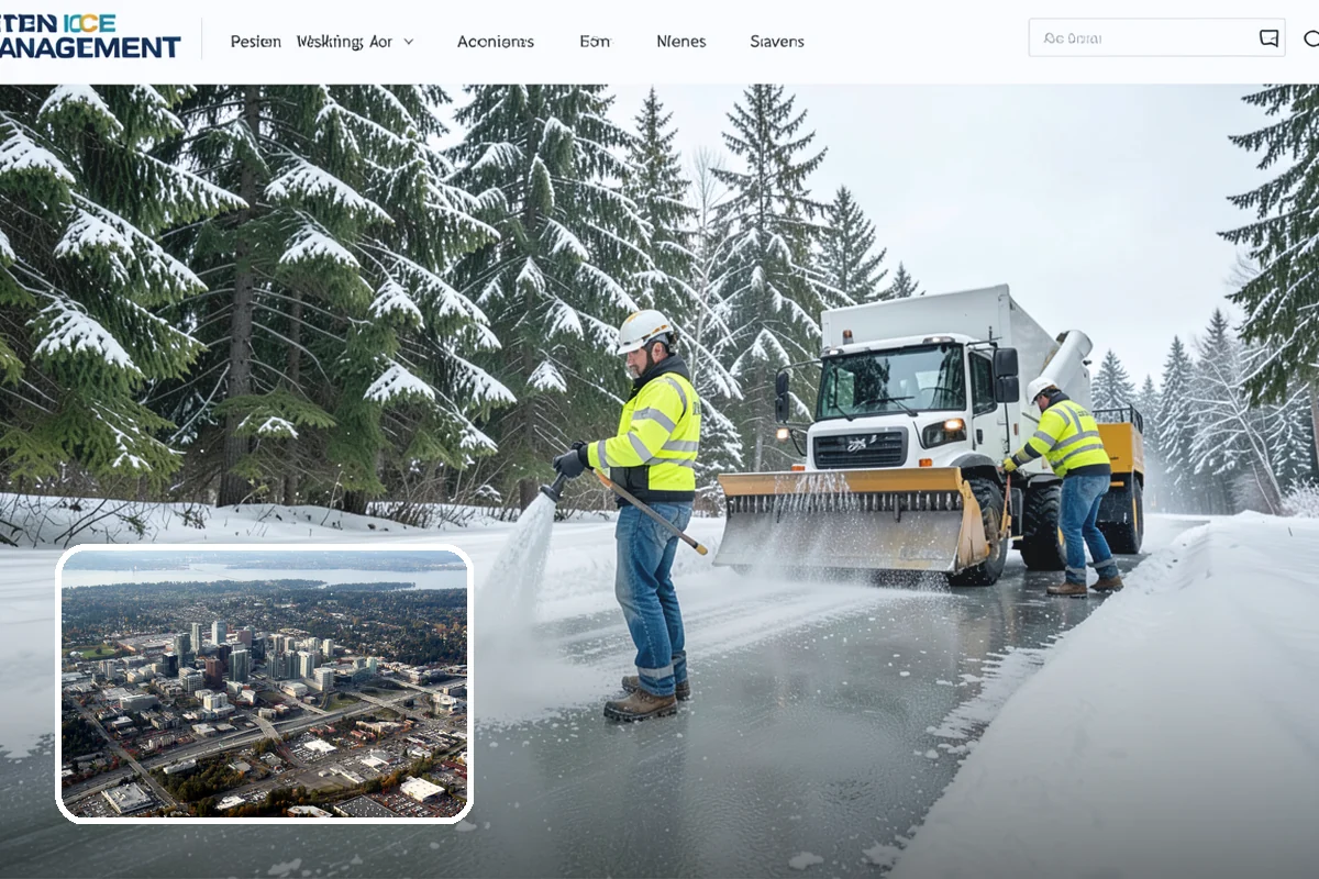 Emergency Sidewalk Clearing in Bellevue, King County, WA - Rapid clearing to meet local sidewalk ordinances