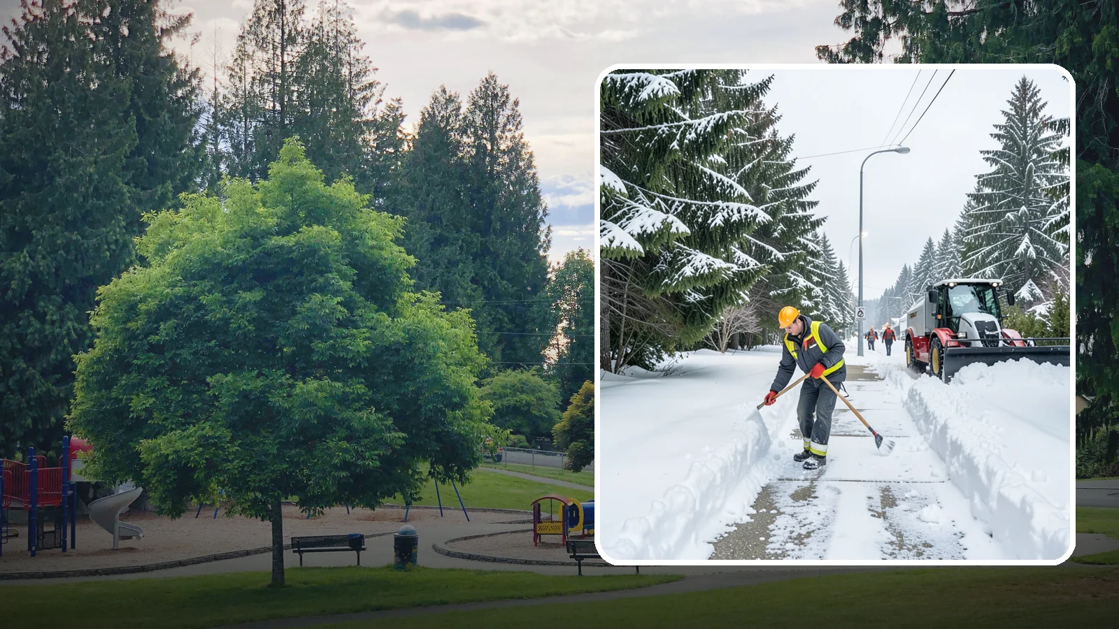 Emergency Sidewalk Clearing in Bonney Lake, Pierce County, WA - We clear public and private sidewalks across Western Washington on demand so pedestrians stay safe and your property stays...