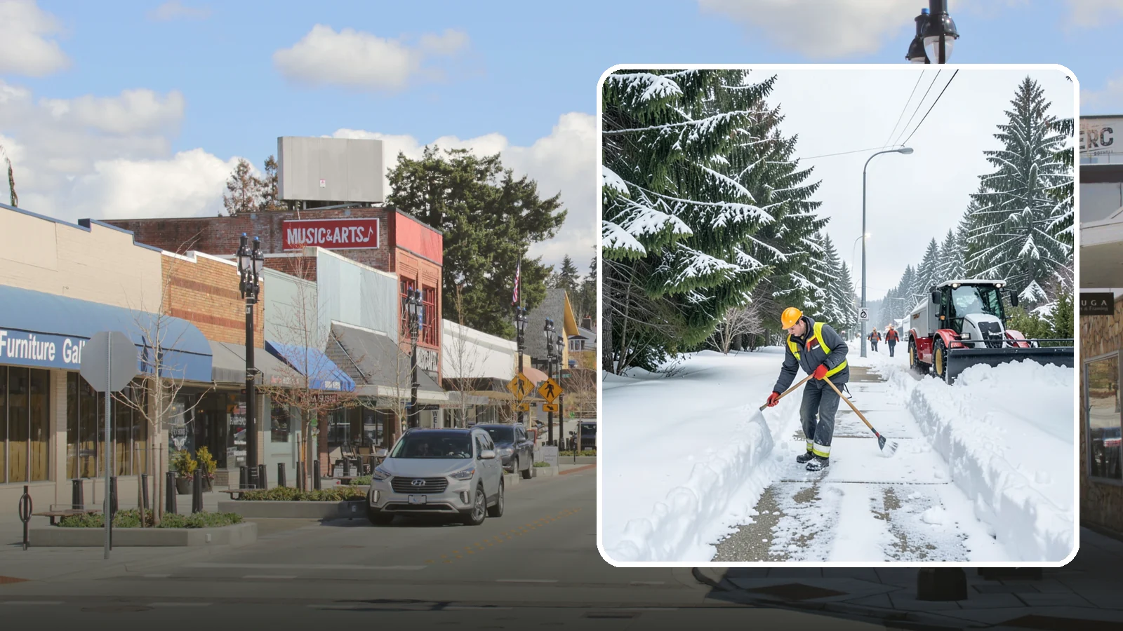 Emergency Sidewalk Clearing in Bothell, King County, WA - We clear public and private sidewalks across Western Washington on demand so pedestrians stay safe and your property stays...