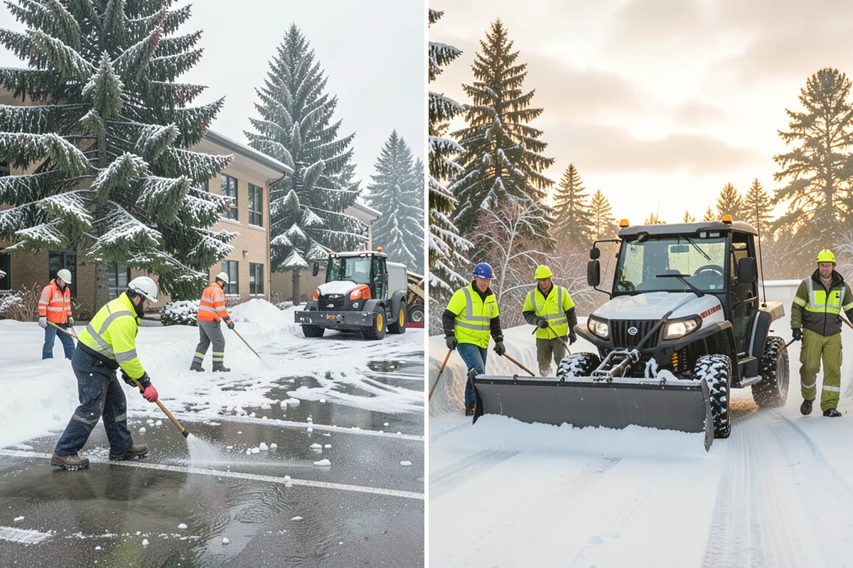 Emergency Sidewalk Clearing in Burien, King County, WA - Confirm the sidewalk sections and compliance requirements