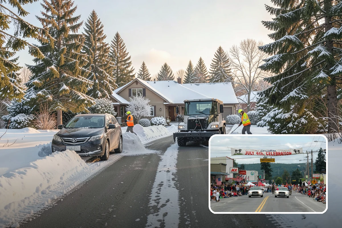 Emergency Sidewalk Clearing in Carnation, King County, WA - Rapid clearing to meet local sidewalk ordinances
