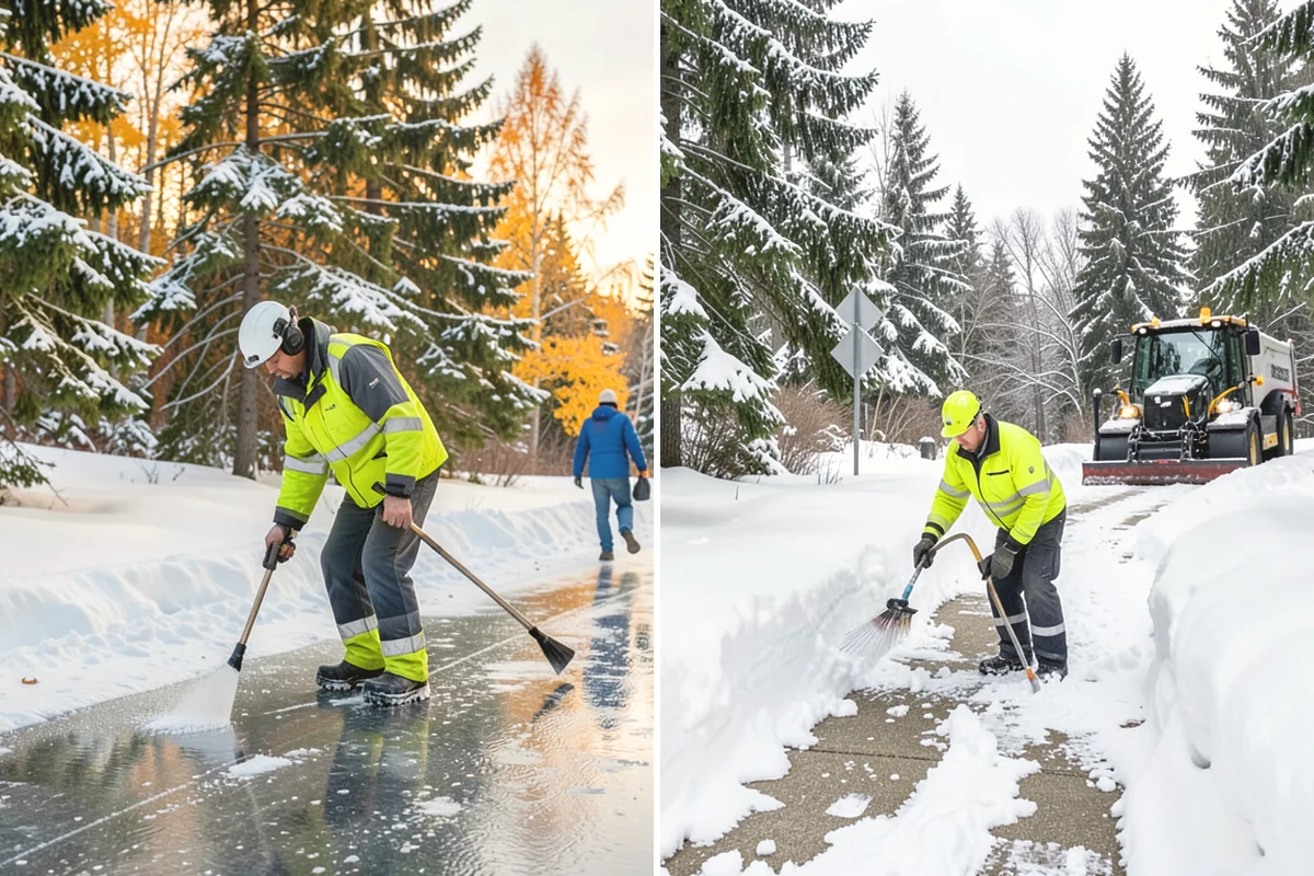 Emergency Sidewalk Clearing in Carnation, King County, WA - Confirm the sidewalk sections and compliance requirements