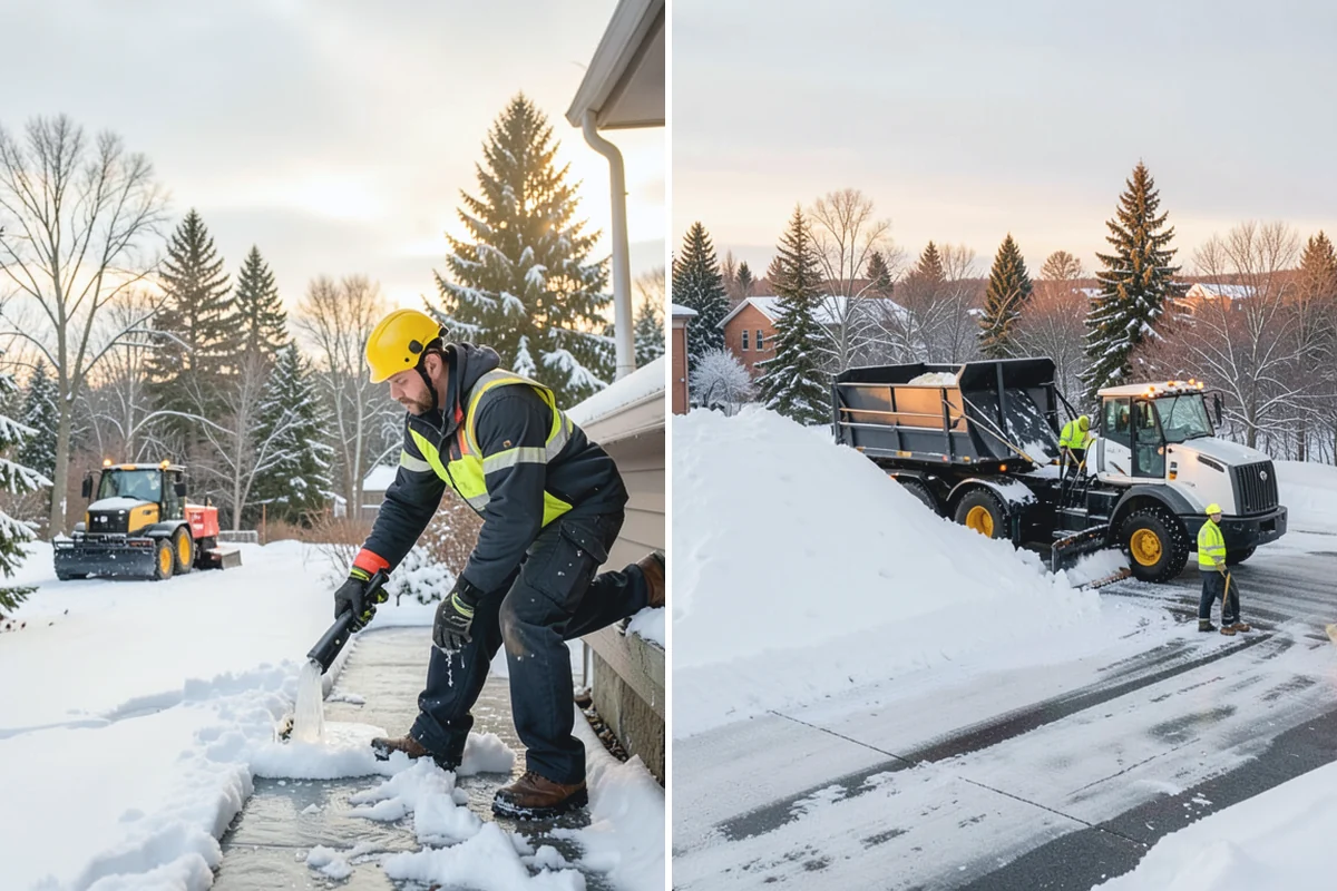 Emergency Sidewalk Clearing in Coupeville, Island County, WA - Confirm the sidewalk sections and compliance requirements