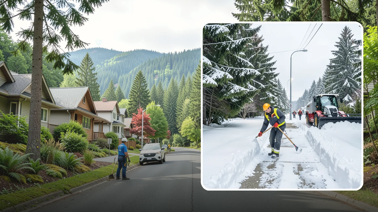 Emergency Sidewalk Clearing in Darrington, Snohomish County, WA - We clear public and private sidewalks across Western Washington on demand so pedestrians stay safe and your property stays...