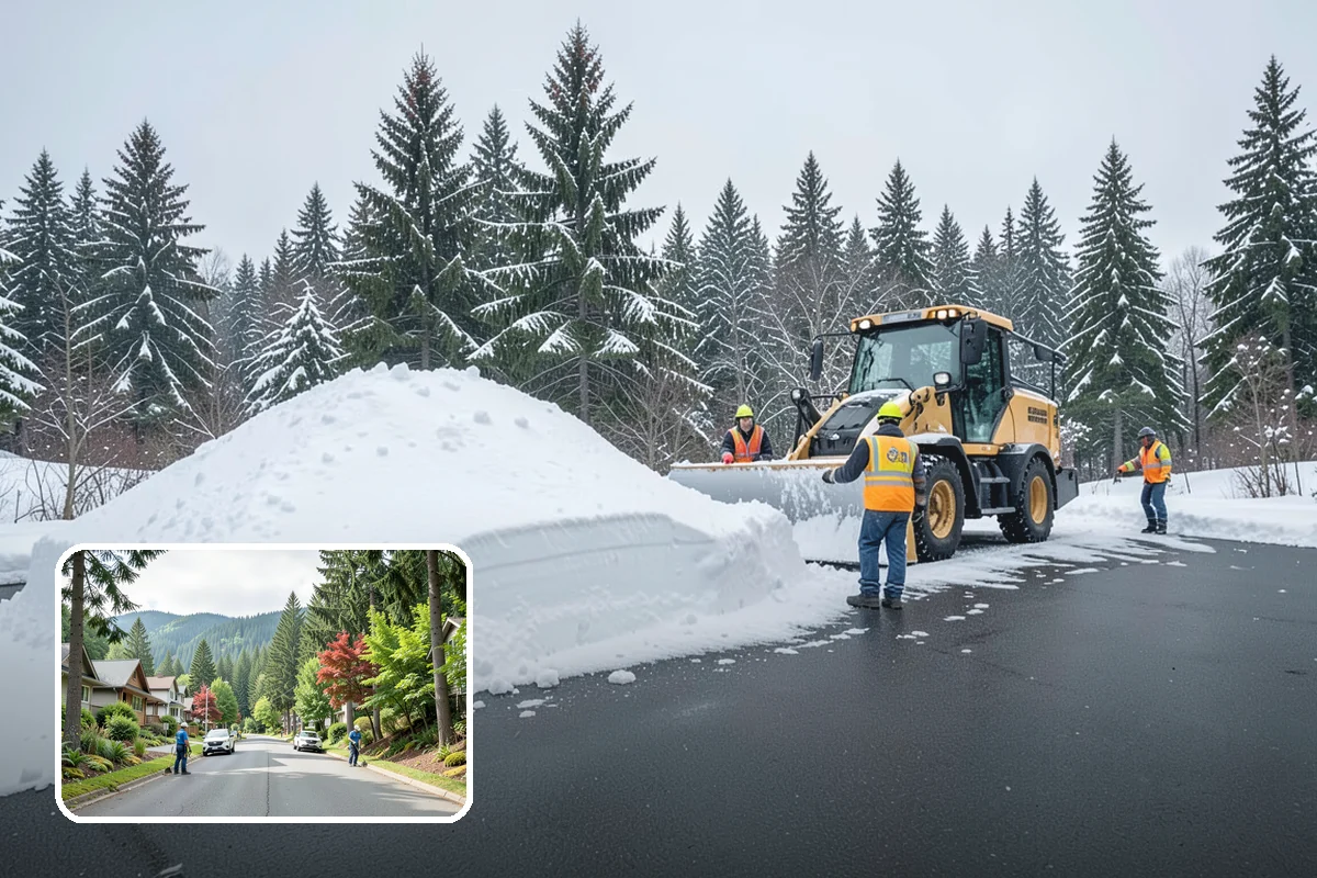 Emergency Sidewalk Clearing in Darrington, Snohomish County, WA - Rapid clearing to meet local sidewalk ordinances