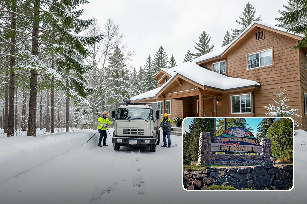 Emergency Sidewalk Clearing in Eatonville, Pierce County, WA - Rapid clearing to meet local sidewalk ordinances