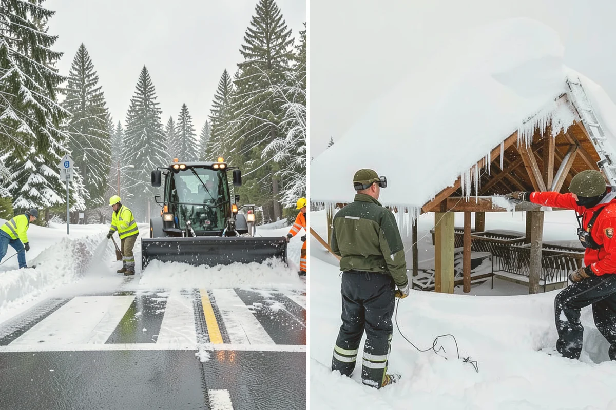 Emergency Sidewalk Clearing in Eatonville, Pierce County, WA - Confirm the sidewalk sections and compliance requirements