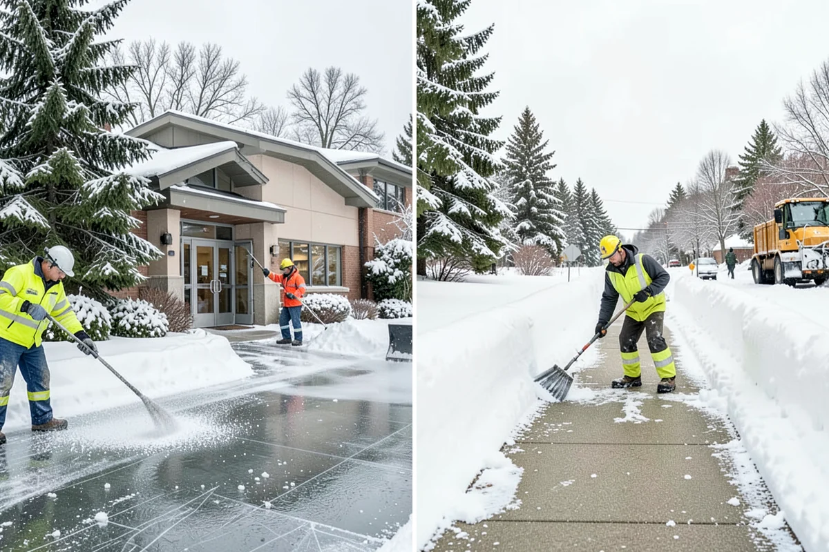 Emergency Sidewalk Clearing in Enumclaw, King County, WA - Confirm the sidewalk sections and compliance requirements