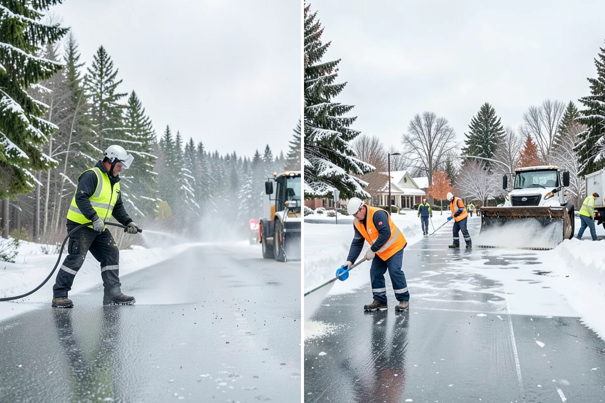 Emergency Sidewalk Clearing in Fircrest, Pierce County, WA - Confirm the sidewalk sections and compliance requirements